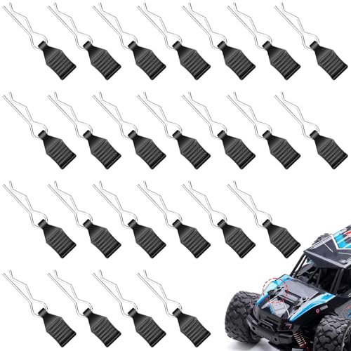 FLEXNOVA RC Karosserie Clips 24 Stück RC Auto Clip Pins Edelstahl Körper Shell Pin Ersatzteile mit Aufreißlaschen RC Befestigungsklammer Set für 1/10 1/12 1/16 Fernbedienung Auto Shell Modell Ersatzte FLEXNOVA RC Karosserie Clips 24 Stück RC Auto Clip Pins Edelstahl Körper Shell Pin Ersatzteile mit Aufreißlaschen RC Befestigungsklammer Set für 1/10 1/12 1/16 Fernbedienung Auto Shell Modell Ersatzte von FLEXNOVA