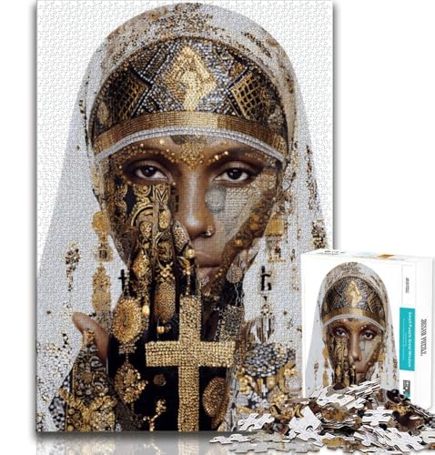 1000-teiliges Puzzle für Erwachsene, Geschenke für die Jungfrau Maria, für Lernspiele, Herausforderungen, Spielzeug, Künstlersammlung, Bildende Kunst, 38x52cm 1000-teiliges Puzzle für Erwachsene, Geschenke für die Jungfrau Maria, für Lernspiele, Herausforderungen, Spielzeug, Künstlersammlung, Bildende Kunst, 38x52cm von FLKFDOZ