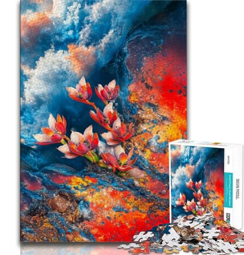 1000-teiliges Puzzle für Erwachsene und Jugendliche, Blumen, Lernspiele, Heimdekoration, ganze Familie, 38x26cm 1000-teiliges Puzzle für Erwachsene und Jugendliche, Blumen, Lernspiele, Heimdekoration, ganze Familie, 38x26cm von FLKFDOZ
