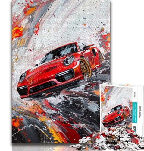 1000-teiliges Puzzle für Erwachsene und Jugendliche, Cooler Sportwagen, Lernspiele, Heimdekoration, ganze Familie, 50x75cm 1000-teiliges Puzzle für Erwachsene und Jugendliche, Cooler Sportwagen, Lernspiele, Heimdekoration, ganze Familie, 50x75cm von FLKFDOZ