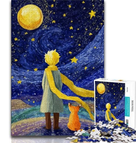 1000-teiliges Puzzle für Erwachsene und Jugendliche, Der kleine Prinz und der Fuchs, Denkspiel, Geschenke für Freunde und Familie ab 14 Jahren, 38x26cm 1000-teiliges Puzzle für Erwachsene und Jugendliche, Der kleine Prinz und der Fuchs, Denkspiel, Geschenke für Freunde und Familie ab 14 Jahren, 38x26cm von FLKFDOZ