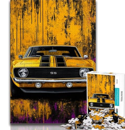 1000-teiliges Puzzle für Erwachsene und Teenager, Goldener Sportwagen, Denkspiel, Geschenke für Freunde und Familie ab 14 Jahren, 38x26cm 1000-teiliges Puzzle für Erwachsene und Teenager, Goldener Sportwagen, Denkspiel, Geschenke für Freunde und Familie ab 14 Jahren, 38x26cm von FLKFDOZ