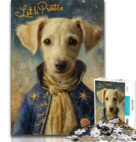 1000-teiliges Puzzle für Erwachsene und Teenager, der kleine Prinz und der Hund, Familienunterhaltungsspielzeug ganze Familie, 38x52cm 1000-teiliges Puzzle für Erwachsene und Teenager, der kleine Prinz und der Hund, Familienunterhaltungsspielzeug ganze Familie, 38x52cm von FLKFDOZ