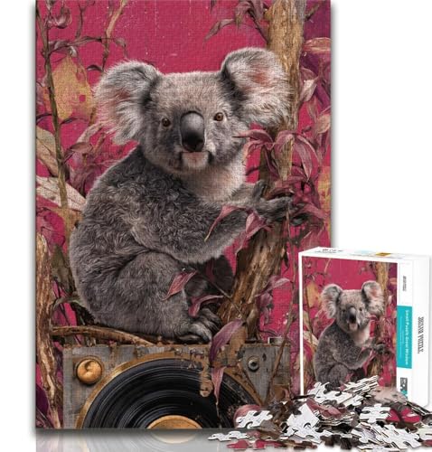 1000-teiliges Puzzle für Jugendliche und Erwachsene, Koala, lustige Aktivitäten für zu Hause, ganze Familie, für Kinder ab 14 Jahren, 38x26cm 1000-teiliges Puzzle für Jugendliche und Erwachsene, Koala, lustige Aktivitäten für zu Hause, ganze Familie, für Kinder ab 14 Jahren, 38x26cm von FLKFDOZ