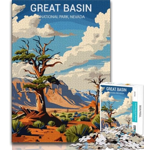 1000-teiliges Puzzle für Teenager, Great Basin National Park, Klassische Lernspiele, mit passendem Poster und Quizblatt für Kinder ab 14 Jahren, 38x26cm 1000-teiliges Puzzle für Teenager, Great Basin National Park, Klassische Lernspiele, mit passendem Poster und Quizblatt für Kinder ab 14 Jahren, 38x26cm von FLKFDOZ