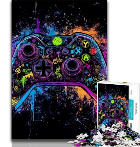 1000-teiliges Puzzle für Teenager, Neon-Spiele, Spielzeug, Lernspiele, Stressabbau, einzigartige Geburtstags- und Geschenkideen, 38x52cm von FLKFDOZ