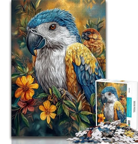 1000-teiliges Puzzle für Teenager, Papagei, Spielzeug, Lernspiele, Stressabbau, Künstlersammlung, Bildende Kunst, 38x52cm 1000-teiliges Puzzle für Teenager, Papagei, Spielzeug, Lernspiele, Stressabbau, Künstlersammlung, Bildende Kunst, 38x52cm von FLKFDOZ