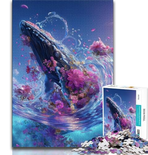 1000-teiliges Puzzle für Teenager, magischer Wal, Denkspiel, Spielzeug, jedes Teil ist einzigartig – anspruchsvolles Familienspiel, geeignet für Kinder und Jugendliche ab 14 Jahren, 38x26cm 1000-teiliges Puzzle für Teenager, magischer Wal, Denkspiel, Spielzeug, jedes Teil ist einzigartig – anspruchsvolles Familienspiel, geeignet für Kinder und Jugendliche ab 14 Jahren, 38x26cm von FLKFDOZ