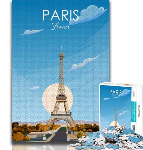 1000-teiliges Puzzle für Teenager,Paris,Frankreich,Reisedruck,Spielzeug,Denkspiel,jedes Teil ist einzigartig – anspruchsvolles Familienspiel,geeignet für Kinder und Jugendliche ab 14 Jahren,38x26cm 1000-teiliges Puzzle für Teenager,Paris,Frankreich,Reisedruck,Spielzeug,Denkspiel,jedes Teil ist einzigartig – anspruchsvolles Familienspiel,geeignet für Kinder und Jugendliche ab 14 Jahren,38x26cm von FLKFDOZ