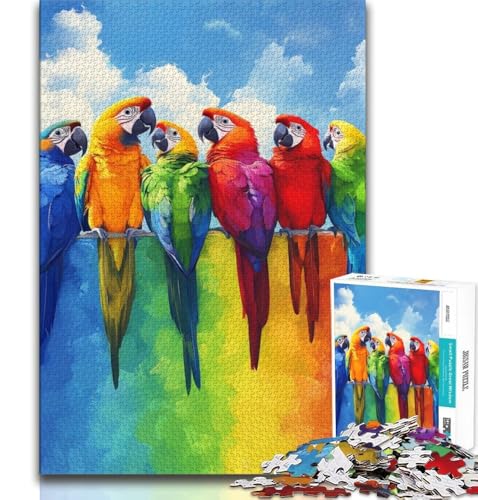2000-teiliges Puzzle „Papagei auf dem Regenbogen“, anspruchsvolles Spiel und Familienspiel, ganze Familie, 70x100cm 2000-teiliges Puzzle „Papagei auf dem Regenbogen“, anspruchsvolles Spiel und Familienspiel, ganze Familie, 70x100cm von FLKFDOZ
