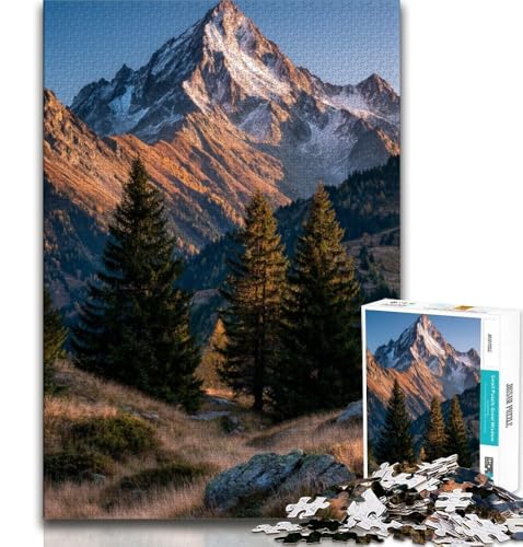 2000-teiliges Puzzle für Erwachsene und Jugendliche, Berge im Herbst, pädagogisches Familienspiel, Wanddekoration, einzigartige Geburtstags, 70x100cm von FLKFDOZ