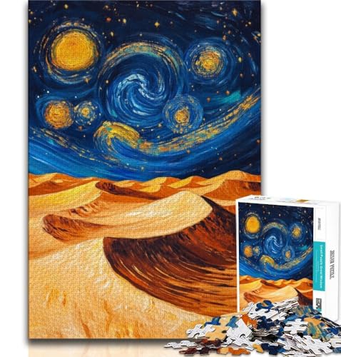 2000-teiliges Puzzle für Erwachsene und Jugendliche, Wüstennachthimmel, Lernspiele, Heimdekoration, ganze Familie, 70x100cm von FLKFDOZ