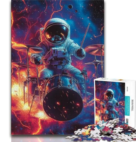 2000-teiliges Puzzle für Erwachsene und Teenager, Astronaut spielt Schlagzeug, Familienspiel, Stressabbau, schwierige Herausforderung, stärkt die Liebe zwischen Paaren, 70x100cm 2000-teiliges Puzzle für Erwachsene und Teenager, Astronaut spielt Schlagzeug, Familienspiel, Stressabbau, schwierige Herausforderung, stärkt die Liebe zwischen Paaren, 70x100cm von FLKFDOZ