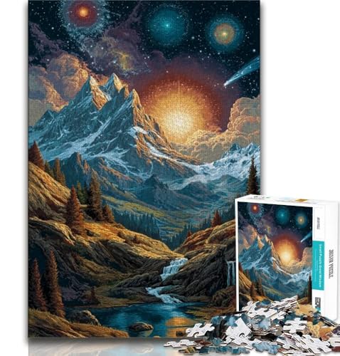 2000-teiliges Puzzle für Erwachsene und Teenager, Berge unter dem Nachthimmel, Lernspiele, Heimdekoration, ganze Familie, 70x100cm 2000-teiliges Puzzle für Erwachsene und Teenager, Berge unter dem Nachthimmel, Lernspiele, Heimdekoration, ganze Familie, 70x100cm von FLKFDOZ