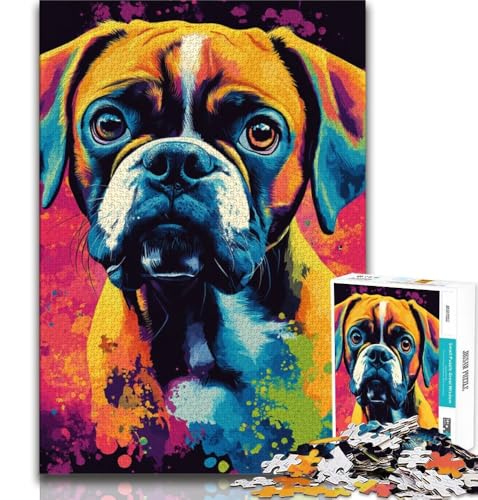 2000-teiliges Puzzle für Erwachsene und Teenager, Boxerhund, Lernspiele, Heimdekoration, einzigartige Heimdekoration und Geschenke, 70x100cm 2000-teiliges Puzzle für Erwachsene und Teenager, Boxerhund, Lernspiele, Heimdekoration, einzigartige Heimdekoration und Geschenke, 70x100cm von FLKFDOZ