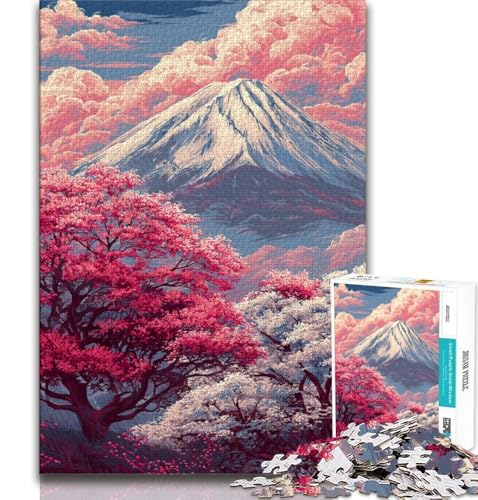 2000-teiliges Puzzle für Erwachsene und Teenager, Kirschblüten-Berg Fuji, Lernspiele, Heimdekoration, Lernspiel für Geburtstag, Weihnachten, 70x100cm 2000-teiliges Puzzle für Erwachsene und Teenager, Kirschblüten-Berg Fuji, Lernspiele, Heimdekoration, Lernspiel für Geburtstag, Weihnachten, 70x100cm von FLKFDOZ