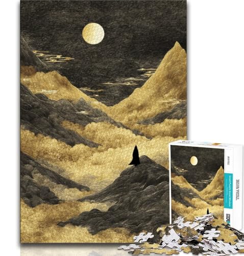 2000-teiliges Puzzle mit Bergen im japanischen Stil für Erwachsene und Jugendliche, anspruchsvoll zu vervollständigen, Aber unterhaltsames und humorvolles Lernspiel zum Geburtstag, 70x100cm 2000-teiliges Puzzle mit Bergen im japanischen Stil für Erwachsene und Jugendliche, anspruchsvoll zu vervollständigen, Aber unterhaltsames und humorvolles Lernspiel zum Geburtstag, 70x100cm von FLKFDOZ