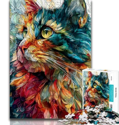 2000-teiliges Puzzle zum Ausmalen von Katzen für Teenager, Stressabbau, schwierige Herausforderung, stärkt die Liebe zwischen Paaren, 70x100cm 2000-teiliges Puzzle zum Ausmalen von Katzen für Teenager, Stressabbau, schwierige Herausforderung, stärkt die Liebe zwischen Paaren, 70x100cm von FLKFDOZ