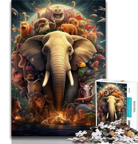 Afrikanische Tiere Puzzle 1000 Teile für Erwachsene und Jugendliche, Spielzeug, Lernspiele, Stressabbau, tolle Geschenke und Spielzeuge, 50x75cm Afrikanische Tiere Puzzle 1000 Teile für Erwachsene und Jugendliche, Spielzeug, Lernspiele, Stressabbau, tolle Geschenke und Spielzeuge, 50x75cm von FLKFDOZ