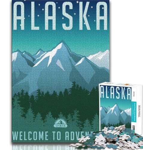 Alaska-Puzzle für Erwachsene, 2000 Teile, anspruchsvolles Spiel und Familienspiel, ganze Familie, 70x100cm Alaska-Puzzle für Erwachsene, 2000 Teile, anspruchsvolles Spiel und Familienspiel, ganze Familie, 70x100cm von FLKFDOZ
