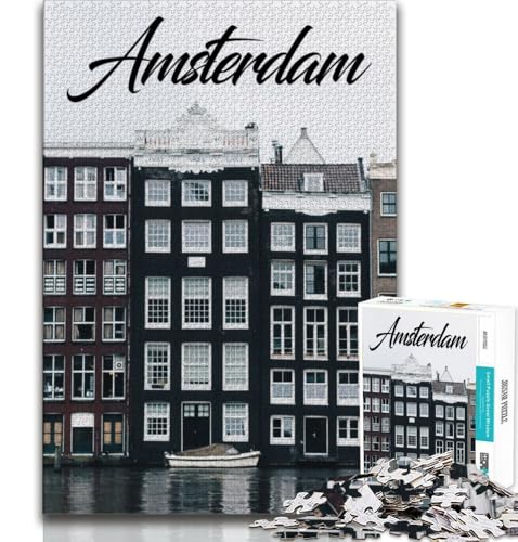 Amsterdam 2000-teiliges Puzzle für Erwachsene und Jugendliche, anspruchsvolles Spiel und Familienspiel, ganze Familie, 70x100cm Amsterdam 2000-teiliges Puzzle für Erwachsene und Jugendliche, anspruchsvolles Spiel und Familienspiel, ganze Familie, 70x100cm von FLKFDOZ