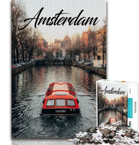 Amsterdam-Puzzles für Erwachsene und Jugendliche, anspruchsvolles Spiel und Familienspiel, ganze Familie, 38x52cm Amsterdam-Puzzles für Erwachsene und Jugendliche, anspruchsvolles Spiel und Familienspiel, ganze Familie, 38x52cm von FLKFDOZ