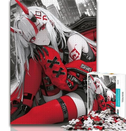 Anime-Dämonenmädchen-Puzzles für Teenager, 1000 Puzzles, anspruchsvoll zu vervollständigen, Aber lustig und humorvoll, einzigartige Heimdekoration und Geschenke, 38x26cm Anime-Dämonenmädchen-Puzzles für Teenager, 1000 Puzzles, anspruchsvoll zu vervollständigen, Aber lustig und humorvoll, einzigartige Heimdekoration und Geschenke, 38x26cm von FLKFDOZ