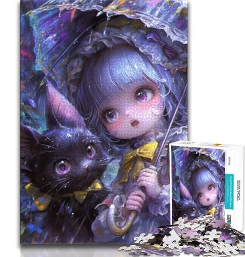 Anime Girl Wizard 1000-teiliges Puzzle für Erwachsene und Jugendliche, anspruchsvolles Spiel und Familienspiel mit vollständig ineinandergreifenden, zufällig geformten Teilen, 50x75cm Anime Girl Wizard 1000-teiliges Puzzle für Erwachsene und Jugendliche, anspruchsvolles Spiel und Familienspiel mit vollständig ineinandergreifenden, zufällig geformten Teilen, 50x75cm von FLKFDOZ