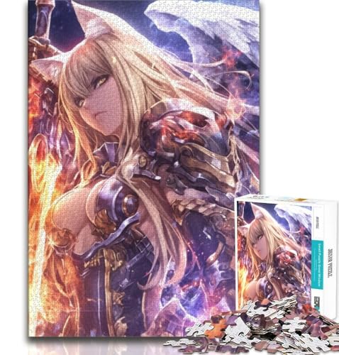 Anime-Katzenmädchen, 1000 Teile, Puzzle für Erwachsene und Jugendliche, Spielzeug, Lernspiele, Stressabbau, tolle Geschenke und Spielzeuge, 50x75cm Anime-Katzenmädchen, 1000 Teile, Puzzle für Erwachsene und Jugendliche, Spielzeug, Lernspiele, Stressabbau, tolle Geschenke und Spielzeuge, 50x75cm von FLKFDOZ