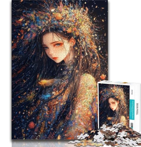 Anime-Mädchen-Puzzle 1000 Teile für Teenager-Geschenke, Quizspiel, Wanddekoration, einzigartige Geburtstags, 38x26cm Anime-Mädchen-Puzzle 1000 Teile für Teenager-Geschenke, Quizspiel, Wanddekoration, einzigartige Geburtstags, 38x26cm von FLKFDOZ