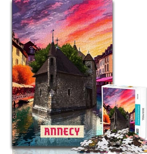 Annecy-Puzzles für Erwachsene und Jugendliche, anspruchsvolles Spiel und Familienspiel, ganze Familie, 38x52cm Annecy-Puzzles für Erwachsene und Jugendliche, anspruchsvolles Spiel und Familienspiel, ganze Familie, 38x52cm von FLKFDOZ