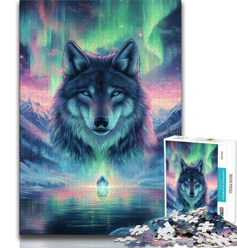 Arctic Wolf 1000-teiliges Puzzle für Erwachsene und Jugendliche, Denkspiel, Wanddekoration, einzigartige Geburtstags, 38x52cm Arctic Wolf 1000-teiliges Puzzle für Erwachsene und Jugendliche, Denkspiel, Wanddekoration, einzigartige Geburtstags, 38x52cm von FLKFDOZ