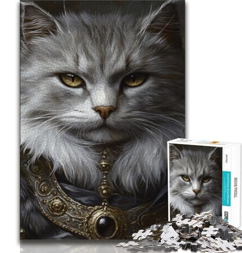 Aristokratische Katze, 2000-teiliges Puzzle für Erwachsene und Jugendliche, anspruchsvoll zu vervollständigen, Aber lustig und humorvoll, einzigartige Heimdekoration und Geschenke, 70x100cm von FLKFDOZ