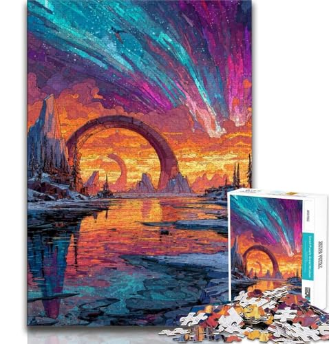 Arktische Landschaft, 1000-teiliges Puzzle für Erwachsene und Jugendliche, Lernspielzeug, Familienspiele, Geburtstagsgeschenk, Geschenke, 50x75cm Arktische Landschaft, 1000-teiliges Puzzle für Erwachsene und Jugendliche, Lernspielzeug, Familienspiele, Geburtstagsgeschenk, Geschenke, 50x75cm von FLKFDOZ
