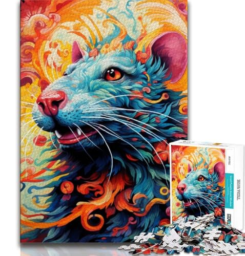 Art Animal Mouse Puzzles für Erwachsene 1000 Teile Puzzle, Denkspiel Wanddekoration Einzigartige Geburtstags 38x52cm Art Animal Mouse Puzzles für Erwachsene 1000 Teile Puzzle, Denkspiel Wanddekoration Einzigartige Geburtstags 38x52cm von FLKFDOZ