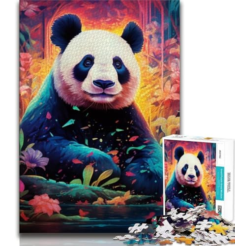 Art Animal Panda 1000-teiliges Puzzle für Erwachsene, hilft dem Gehirn, süchtig machendes Spielzeug zu trainieren, um Geduld zu fördern EIN Kunstwerk, 38x52cm Art Animal Panda 1000-teiliges Puzzle für Erwachsene, hilft dem Gehirn, süchtig machendes Spielzeug zu trainieren, um Geduld zu fördern EIN Kunstwerk, 38x52cm von FLKFDOZ