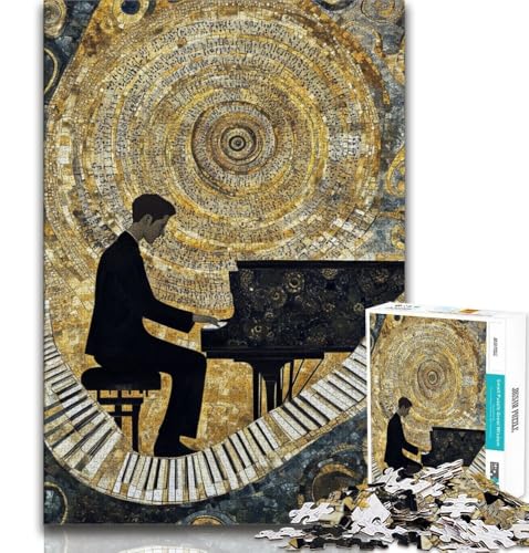 Art Piano Puzzle für Erwachsene, 1000 Teile, schwierig, Mustermontage, Spaß bei Aktivitäten zu Hause, Geburtstagsgeschenk, Reisegeschenke, 38x52cm Art Piano Puzzle für Erwachsene, 1000 Teile, schwierig, Mustermontage, Spaß bei Aktivitäten zu Hause, Geburtstagsgeschenk, Reisegeschenke, 38x52cm von FLKFDOZ