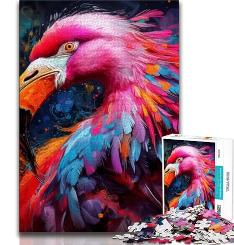 Art Psychedelic Flamingo 2000-teiliges Puzzle für Teenager, Spielzeug, Lernspiele, Stressabbau, Wunschliste mit Weihnachtsmann, 70x100cm Art Psychedelic Flamingo 2000-teiliges Puzzle für Teenager, Spielzeug, Lernspiele, Stressabbau, Wunschliste mit Weihnachtsmann, 70x100cm von FLKFDOZ