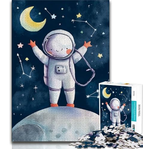 Astronauten-Puzzle für Erwachsene, 1000 Teile, anspruchsvolles Spiel und Familienspiel, ganze Familie, 38x52cm Astronauten-Puzzle für Erwachsene, 1000 Teile, anspruchsvolles Spiel und Familienspiel, ganze Familie, 38x52cm von FLKFDOZ