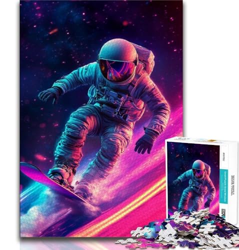Astronauten-Weltraum-Surf-Puzzles für Erwachsene und Teenager, 1000-teiliges Puzzle, anspruchsvolles Spielspielzeug, jedes Teil ist einzigartig – anspruchsvolles Familienspaßspiel, 38x52cm Astronauten-Weltraum-Surf-Puzzles für Erwachsene und Teenager, 1000-teiliges Puzzle, anspruchsvolles Spielspielzeug, jedes Teil ist einzigartig – anspruchsvolles Familienspaßspiel, 38x52cm von FLKFDOZ