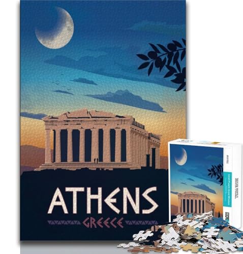 Athen-Puzzles für Erwachsene und Jugendliche, Puzzle, Spielzeug, Lernspiele, Stressabbau, tolle Geschenke und Spielzeuge, 38x52cm Athen-Puzzles für Erwachsene und Jugendliche, Puzzle, Spielzeug, Lernspiele, Stressabbau, tolle Geschenke und Spielzeuge, 38x52cm von FLKFDOZ