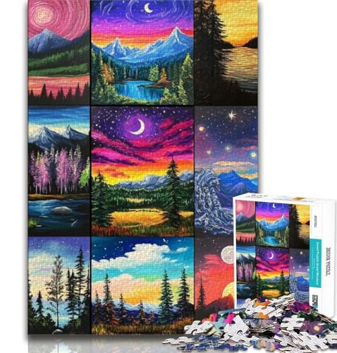 Aurora Collage Puzzle 2000 Teile für Erwachsene, Geschenke, Staycation, Zeit totzuschlagen, jedes Teil ist einzigartig – anspruchsvolles Familienspiel, 70x100cm Aurora Collage Puzzle 2000 Teile für Erwachsene, Geschenke, Staycation, Zeit totzuschlagen, jedes Teil ist einzigartig – anspruchsvolles Familienspiel, 70x100cm von FLKFDOZ