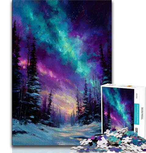 Aurora-Ölgemälde-Puzzles für Teenager, 1000 Teile, Mustermontage, Spaß bei Aktivitäten zu Hause, Geburtstagsgeschenk, Reisegeschenke, 50x75cm Aurora-Ölgemälde-Puzzles für Teenager, 1000 Teile, Mustermontage, Spaß bei Aktivitäten zu Hause, Geburtstagsgeschenk, Reisegeschenke, 50x75cm von FLKFDOZ