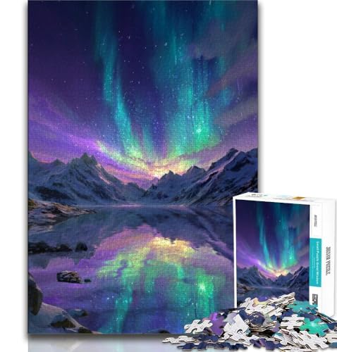 Aurora-Puzzles für Erwachsene, 1000 Teile, anspruchsvoll zu vervollständigen, Aber unterhaltsam und humorvoll, einzigartige Heimdekoration und Geschenke, 38x52cm von FLKFDOZ