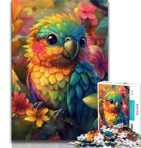 Baby-Papagei-Puzzle für Teenager, anspruchsvolles Spielspielzeug, jedes Teil ist einzigartig – anspruchsvolles Familienspiel, 50x75cm Baby-Papagei-Puzzle für Teenager, anspruchsvolles Spielspielzeug, jedes Teil ist einzigartig – anspruchsvolles Familienspiel, 50x75cm von FLKFDOZ