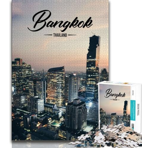 Bangkok-Puzzle 1000 Teile für Teenager-Geschenke, Quizspiel, Wanddekoration, einzigartige Geburtstags, 38x52cm Bangkok-Puzzle 1000 Teile für Teenager-Geschenke, Quizspiel, Wanddekoration, einzigartige Geburtstags, 38x52cm von FLKFDOZ