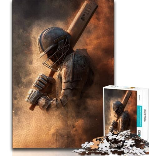 Baseballspieler-Puzzle, 1000 Teile, für Erwachsene und Jugendliche, anspruchsvolle Familienaktivitätsspiele, DIY-Spielzeug für Heimwanddekoration, Geschenke, 50x75cm Baseballspieler-Puzzle, 1000 Teile, für Erwachsene und Jugendliche, anspruchsvolle Familienaktivitätsspiele, DIY-Spielzeug für Heimwanddekoration, Geschenke, 50x75cm von FLKFDOZ