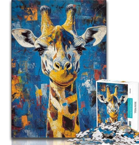 Basquiat Giraffe Puzzle 1000 Teile für Teenager Geschenke, Spielzeug Lernspiele Stressabbau Tolle Geschenke und Spielzeuge 50x75cm Basquiat Giraffe Puzzle 1000 Teile für Teenager Geschenke, Spielzeug Lernspiele Stressabbau Tolle Geschenke und Spielzeuge 50x75cm von FLKFDOZ