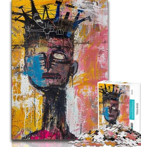 Basquiat Puzzle 1000 Teile für Teenager-Geschenke, Quizspiel, Wanddekoration, einzigartige Geburtstags, 38x26cm Basquiat Puzzle 1000 Teile für Teenager-Geschenke, Quizspiel, Wanddekoration, einzigartige Geburtstags, 38x26cm von FLKFDOZ