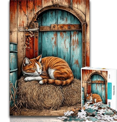 Bauernhofkatzen-Puzzle 1000 Teile für Teenager-Geschenke, Quizspiel, Wanddekoration, einzigartige Geburtstags, 38x52cm Bauernhofkatzen-Puzzle 1000 Teile für Teenager-Geschenke, Quizspiel, Wanddekoration, einzigartige Geburtstags, 38x52cm von FLKFDOZ